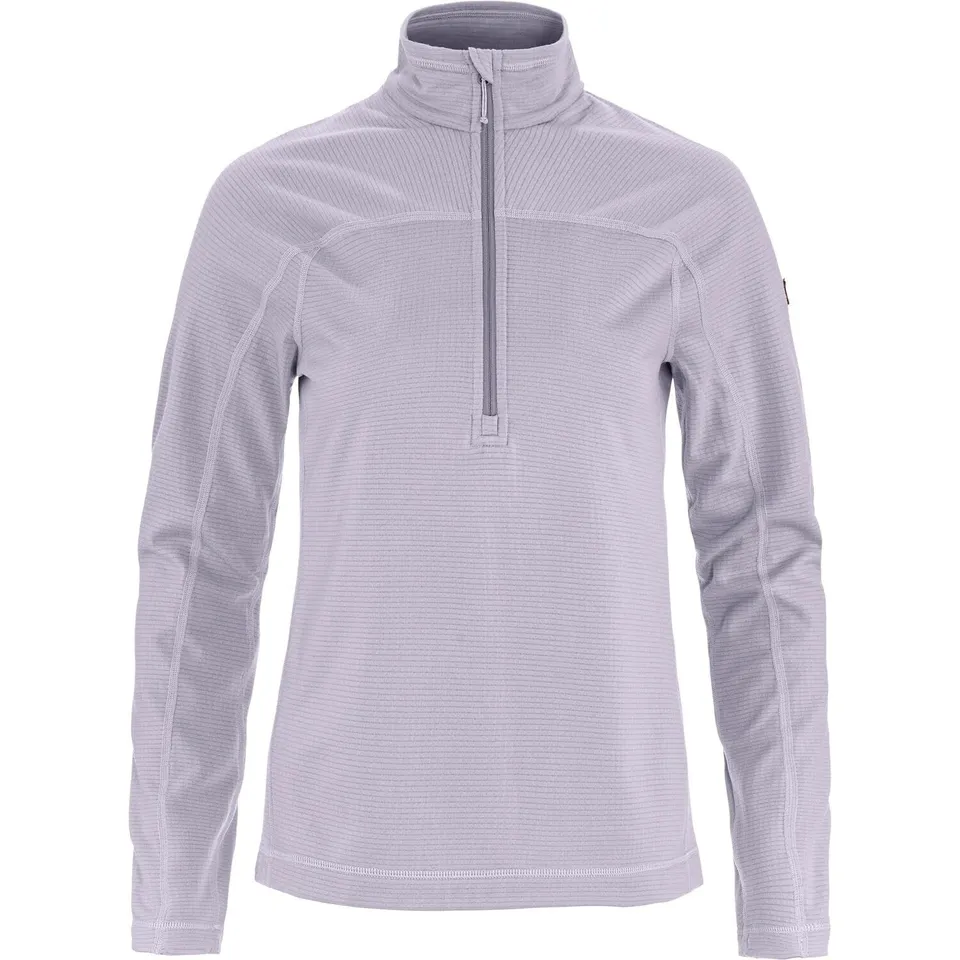 fj-llr-ven-damen-abisko-lite-fleece-half-zip-sweatshirt-lavender-mist-xs image 1