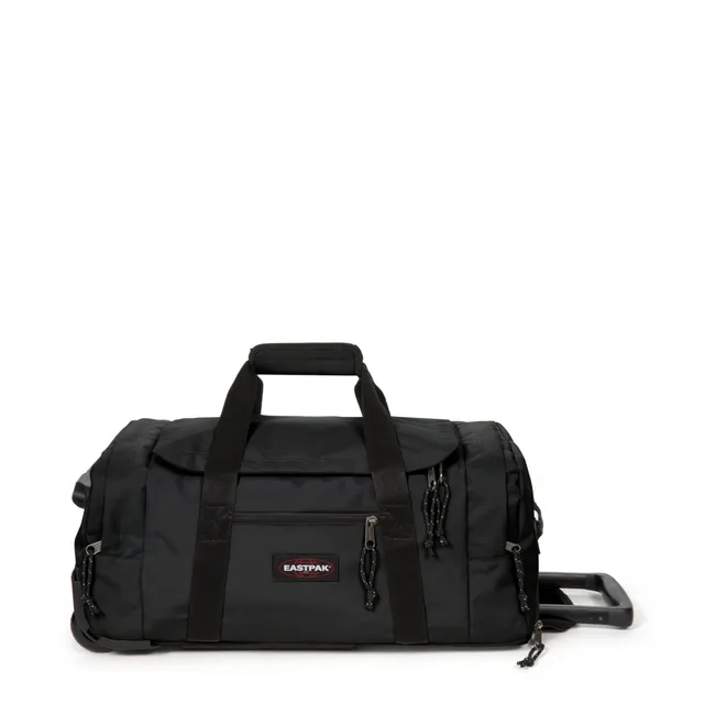 eastpak-leatherface-s-reisetasche-mit-rollen-und-handgep-ckgr-e-schwarz image 1