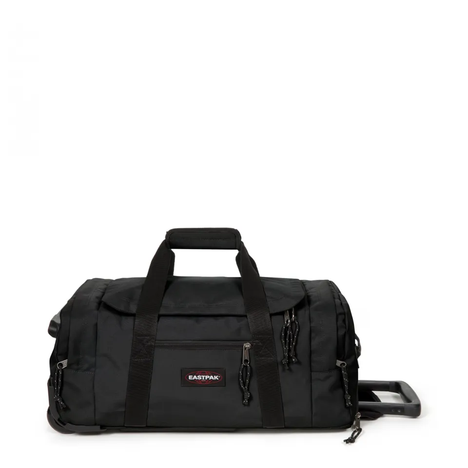 eastpak-leatherface-s-reisetasche-mit-rollen-und-handgep-ckgr-e-schwarz image 1