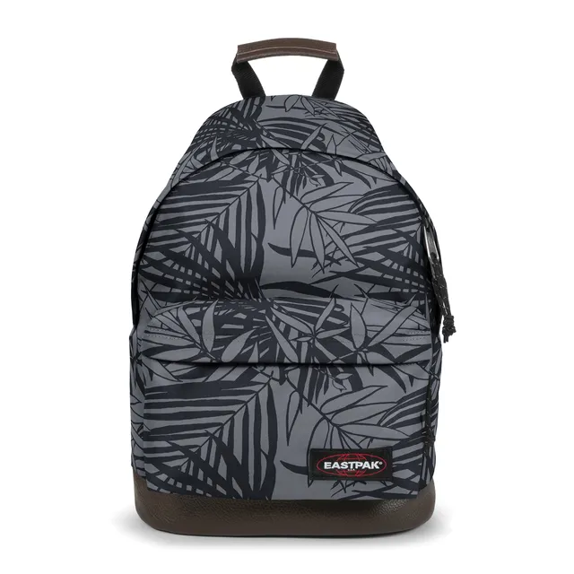 eastpak-wyoming-rucksack-40-cm-24-l-mit-lederboden-leaves-black image 1
