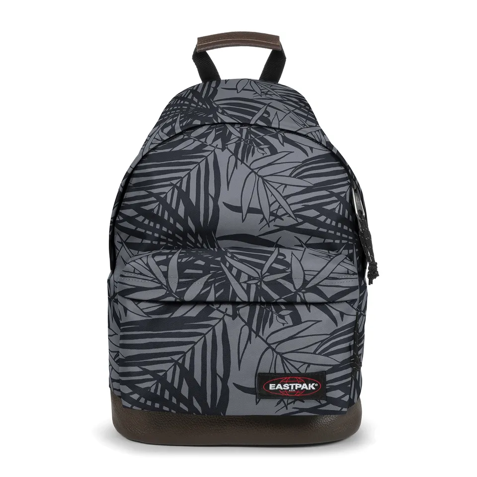 eastpak-wyoming-rucksack-40-cm-24-l-mit-lederboden-leaves-black image 1