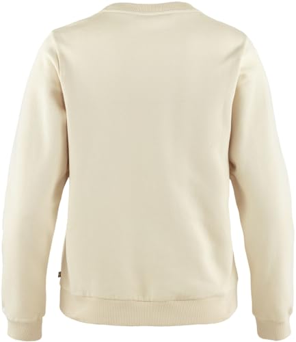 fj-llr-ven-damen-logo-sweatshirt-chalk-white-flame-orange-m image 4