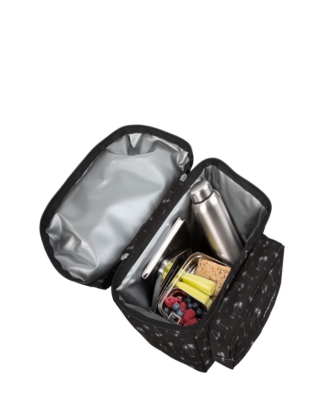 eastpak-kooler-isolierter-rucksack-20l-icons-black-mit-tropischem-print image 2