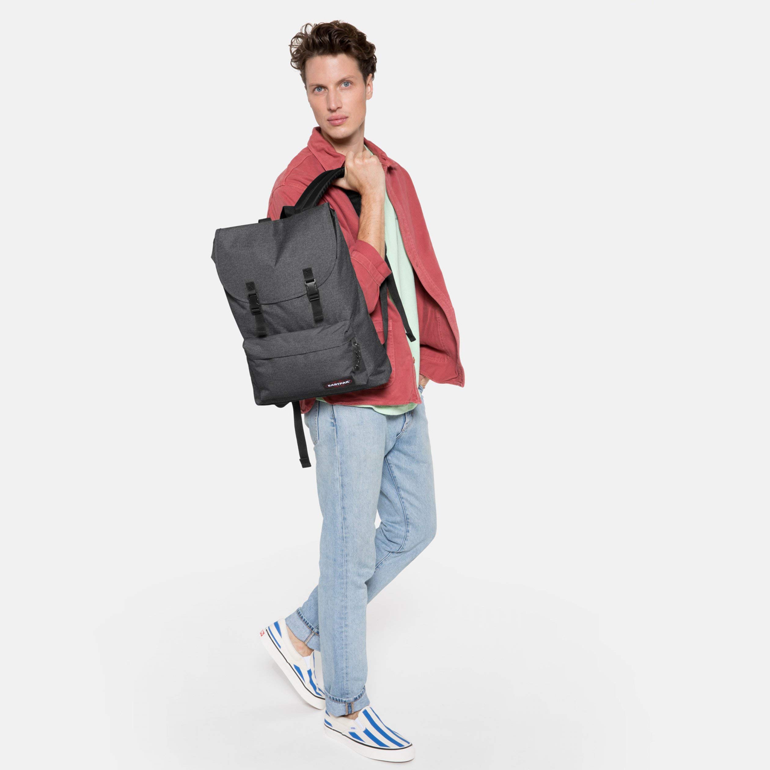 eastpak-london-rucksack-21-l-grau-black-denim-45-cm-f-r-alltag-arbeit image 5