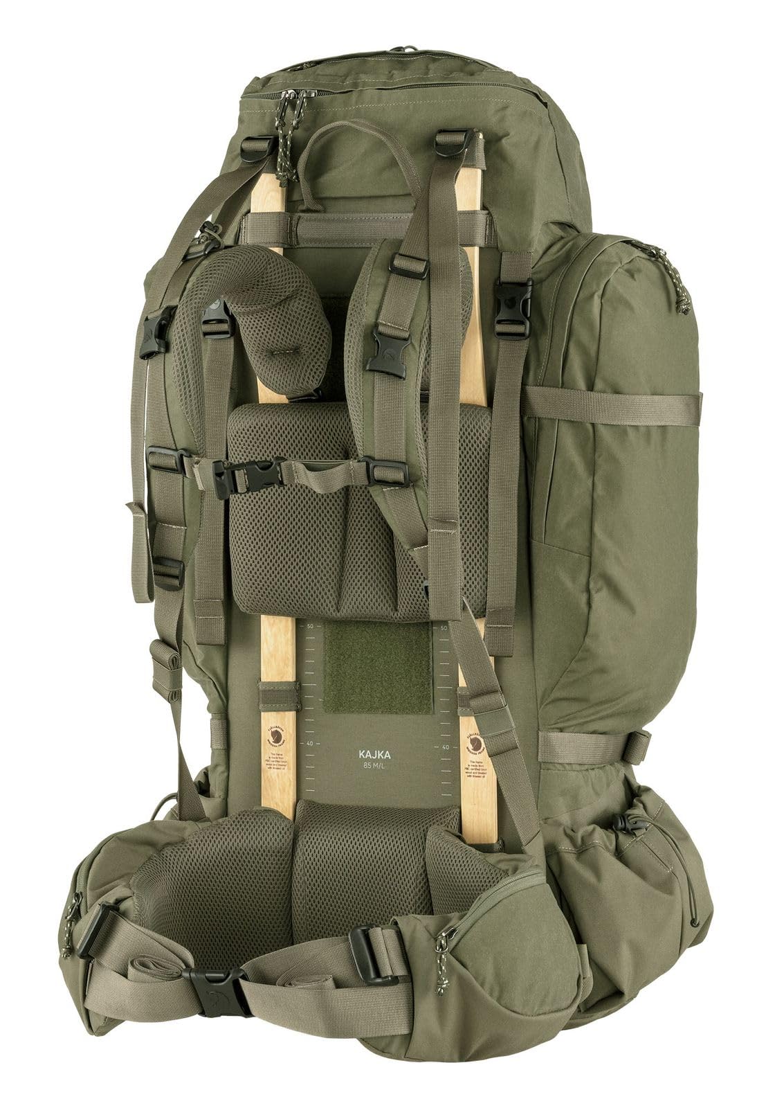fj-llr-ven-kajka-85-rucksack-unisex-green image 3