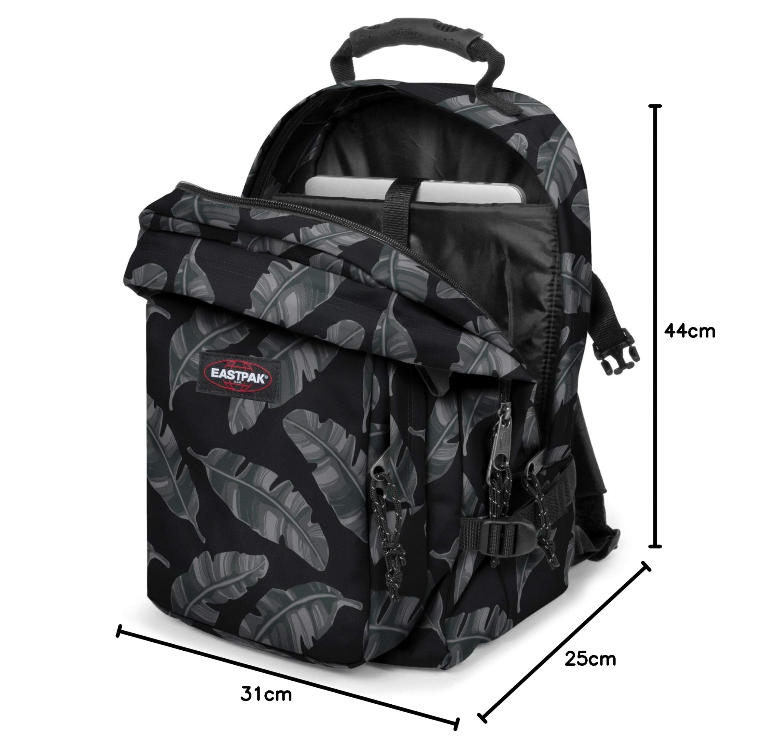 eastpak-provider-rucksack-44-cm-33-l-schwarz-brize-leave-black image 5
