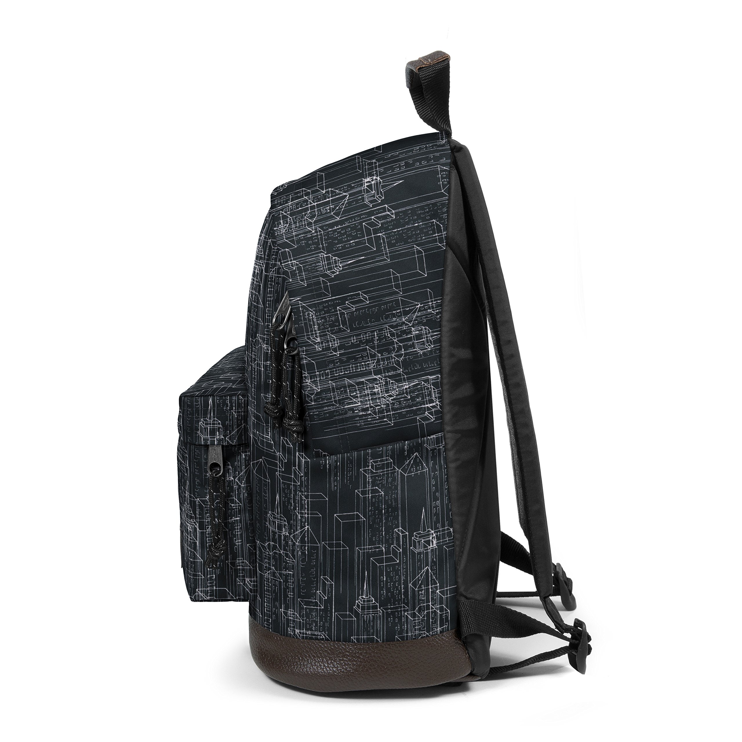 eastpak-wyoming-rucksack-24-l-black-blocks-mit-laptop-h-lle-und-lederboden image 7