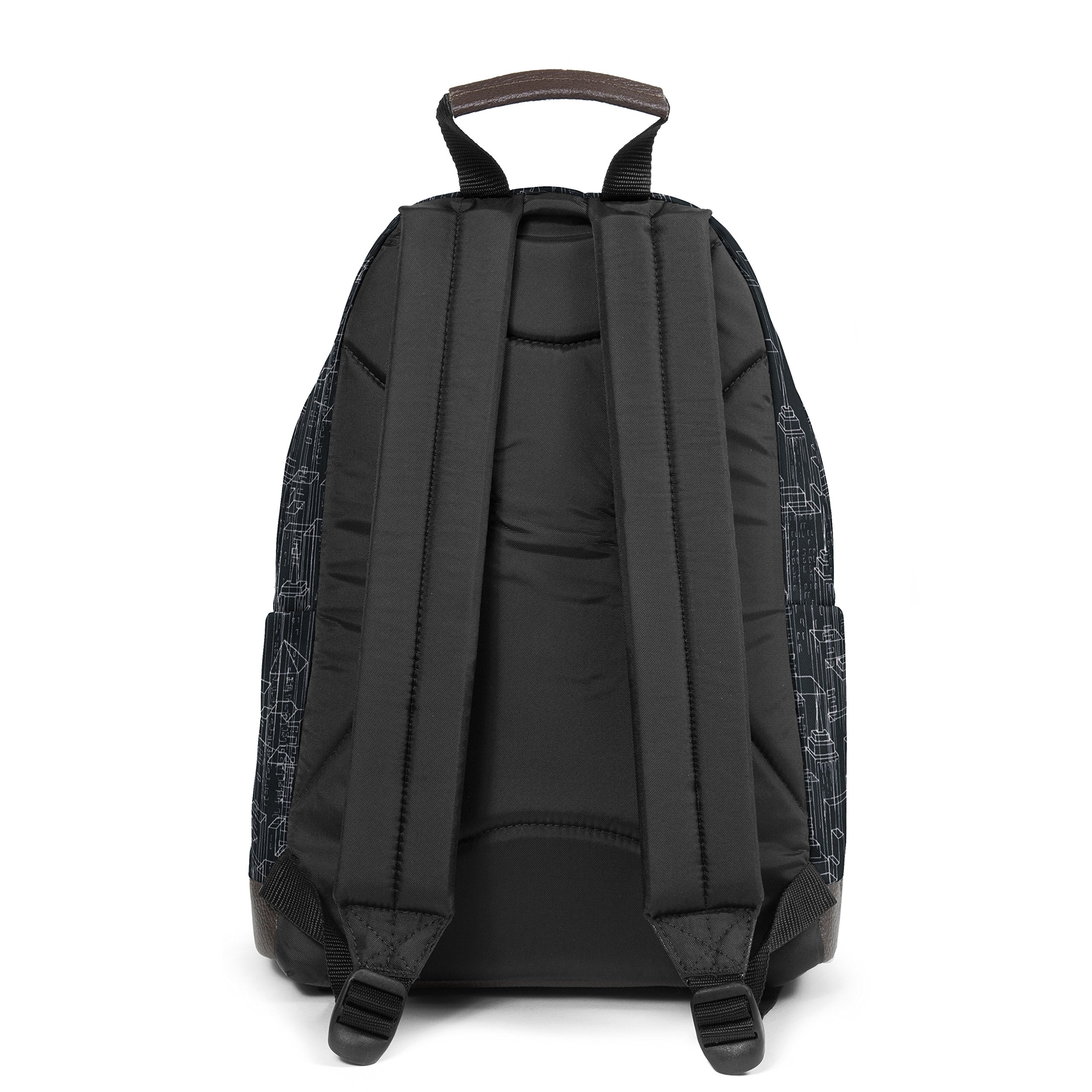 eastpak-wyoming-rucksack-24-l-black-blocks-mit-laptop-h-lle-und-lederboden image 4