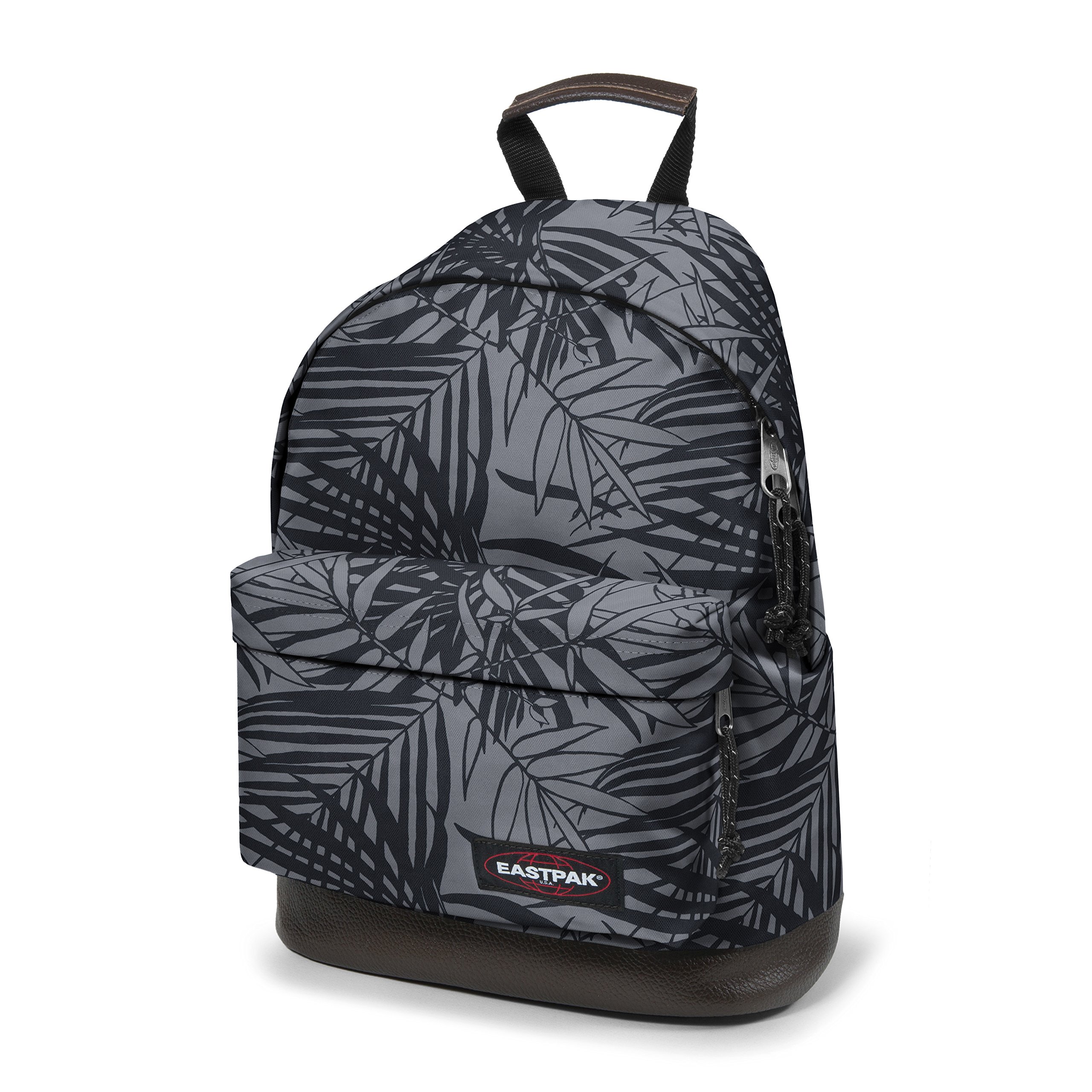 eastpak-wyoming-rucksack-40-cm-24-l-mit-lederboden-leaves-black image 5