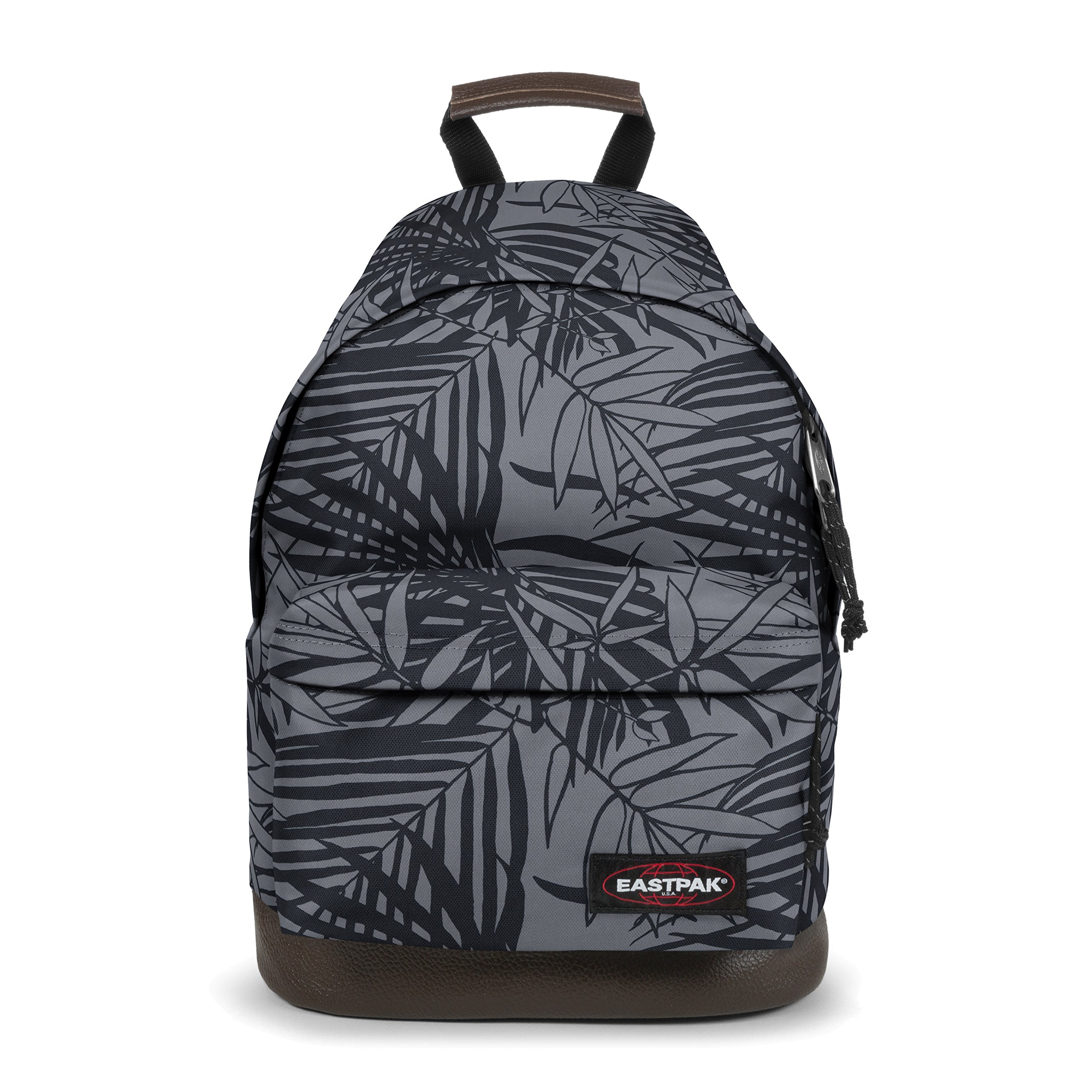 eastpak-wyoming-rucksack-40-cm-24-l-mit-lederboden-leaves-black image 1