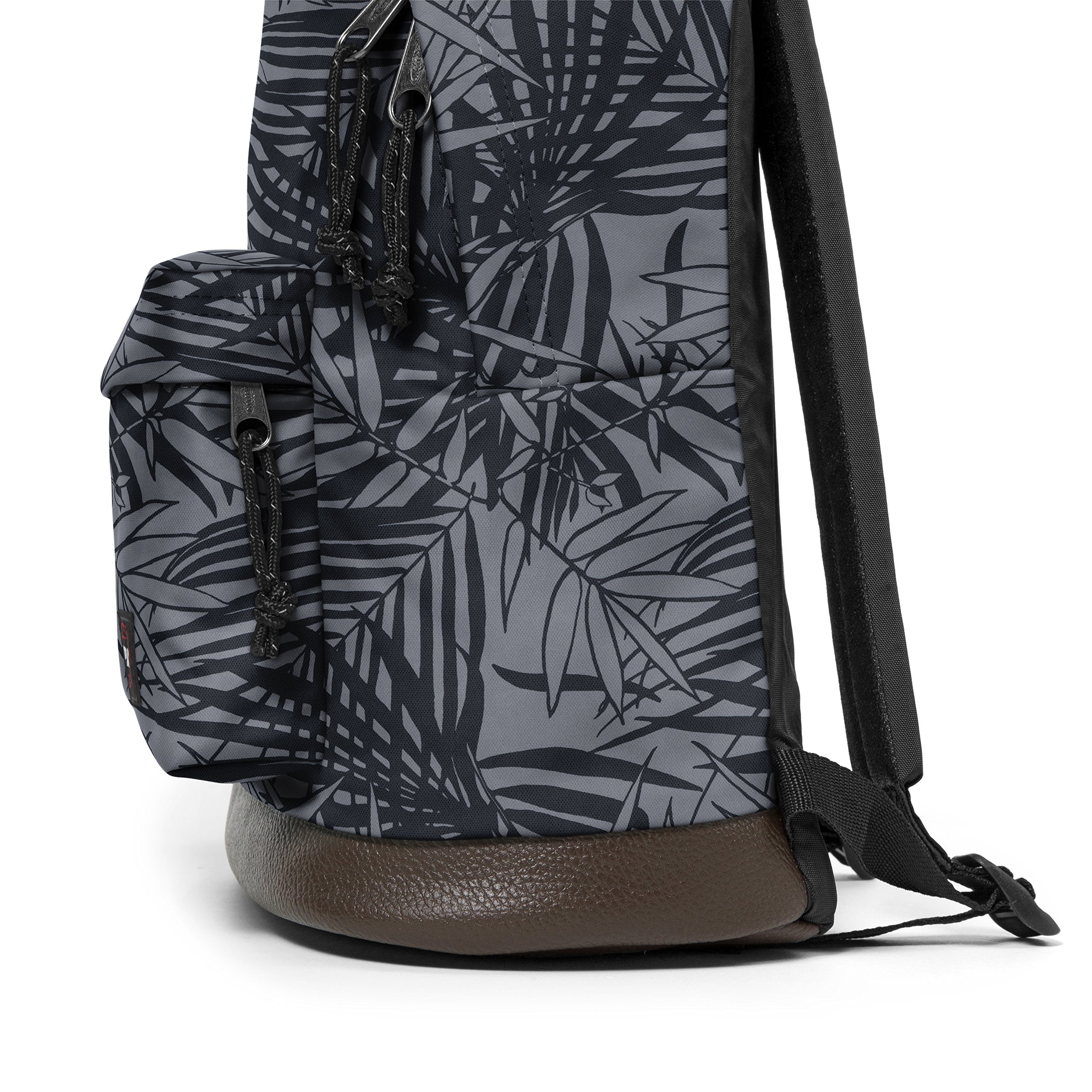 eastpak-wyoming-rucksack-40-cm-24-l-mit-lederboden-leaves-black image 4