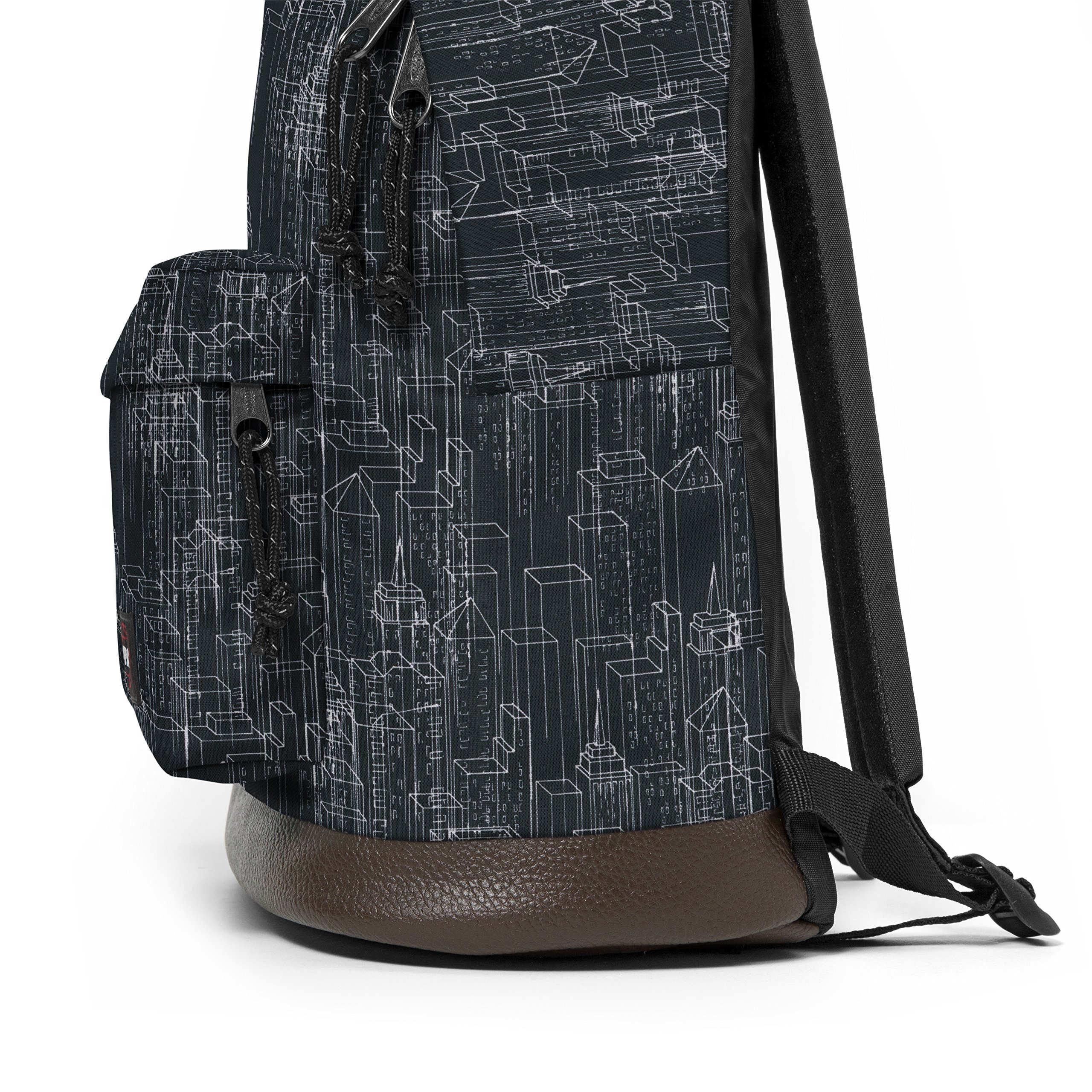 eastpak-wyoming-rucksack-24-l-black-blocks-mit-laptop-h-lle-und-lederboden image 6