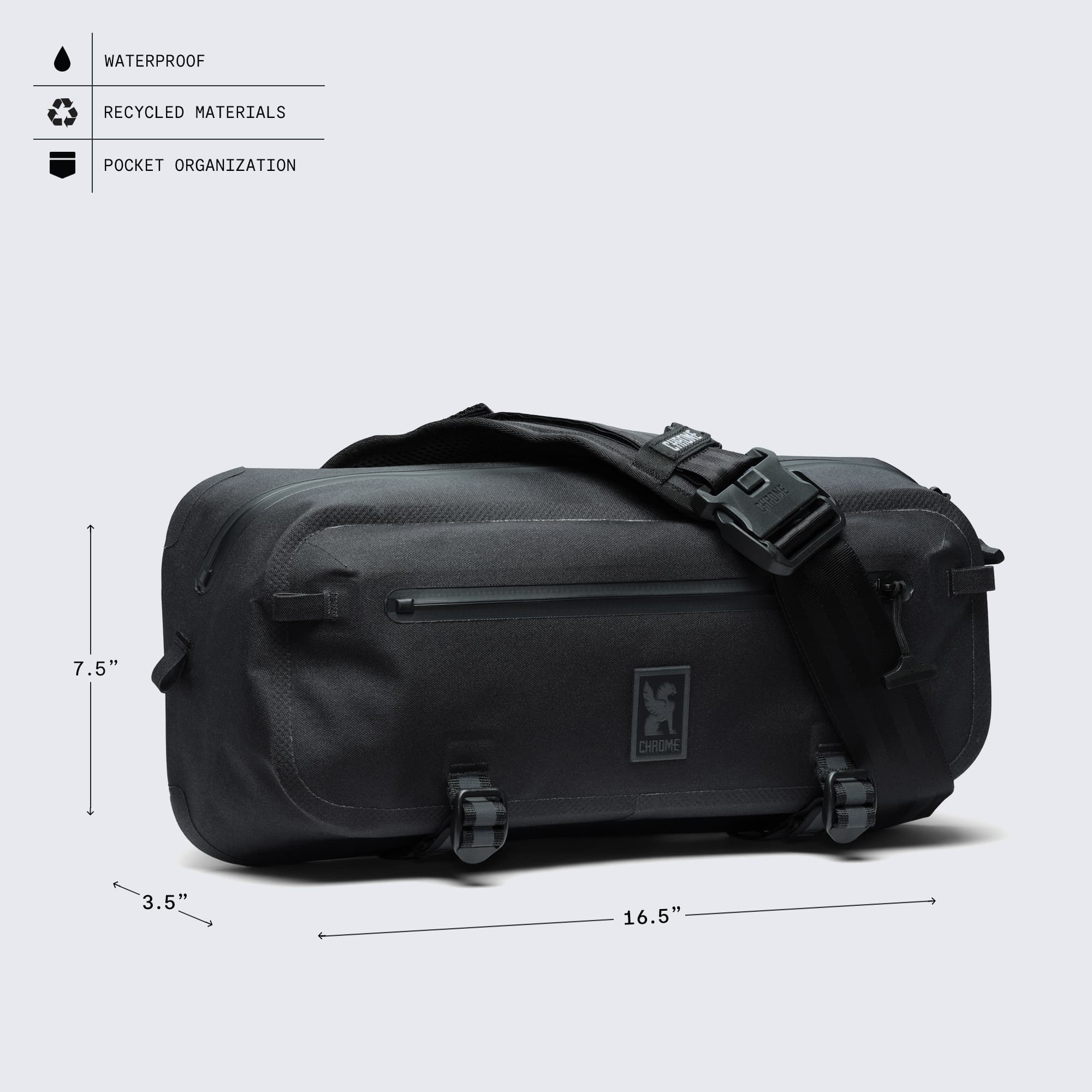 chrome-industries-kadet-wp-sling-wasserdichte-umh-ngetasche-mit-5l-volumen image 6